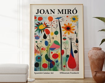 Affiche Joan Miro - Art catalan abstrait comme art mural Miro, peinture Miro, surréalisme abstrait, impression Joan Miro, exposition de musée