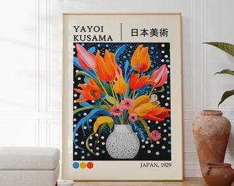 Poster Yayoi Kusama - Poster Japandi di alta qualità per la tua casa o come regalo - Stampa Yayoi Kusama - Arte da parete giapponese