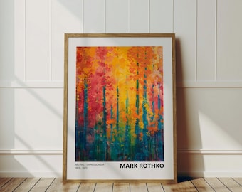 Rothko Poster - Abstract Rothko wall art in museum quality, modern wall decor as a Mark Rothko print, Rothko painting, Mark Rothko art