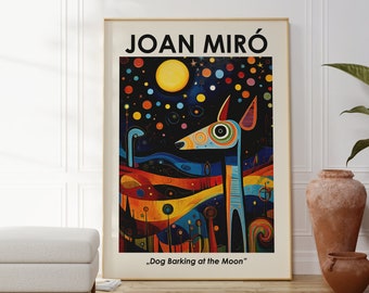 Joan Miro Poster - Abstract Catalan Art as Miro Wall Art, Miro Painting, Abstract Surrealism, Joan Miro Print, Museum Exhibition