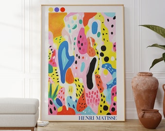 Affiche Henri Matisse, Peinture Matisse, Art Matisse, Impression Henri Matisse, Art de galerie moderne, Cadeau Matisse, Art mural coloré Matisse