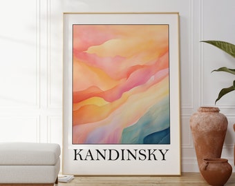 Kandinsky Poster - Hochwertige abstrakte Kunst als Kandinsky Druck - Perfekt für Ihr Zuhause oder zum Verschenken - Wassily Kandinsky