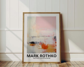 Rothko Poster - Abstract Rothko wall art in museum quality, modern wall decor as a Mark Rothko print, Rothko painting, Mark Rothko art