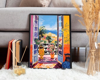 Henri Matisse Poster, Open Window Matisse Print, High Quality Poster, Henri Matisse Print, Wall Decor, Matisse Art, Matisse