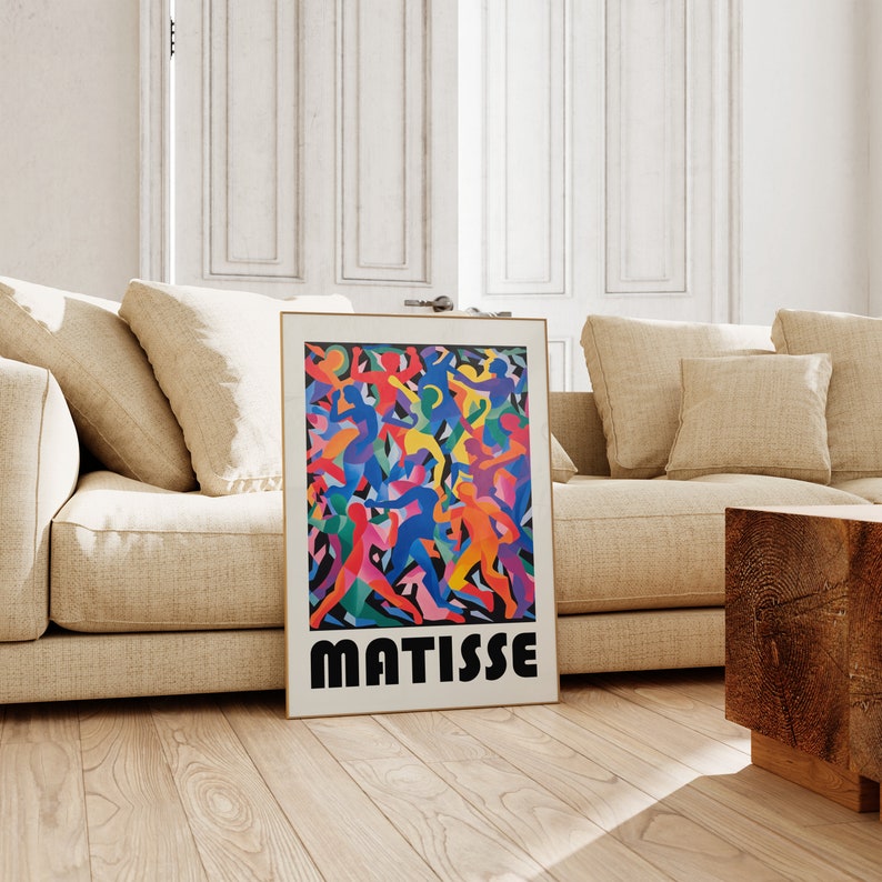 Henri Matisse Poster De Dans Hoogwaardige poster als Henri Matisse print Moderne tentoonstellingskunst in Matisse-stijl afbeelding 6