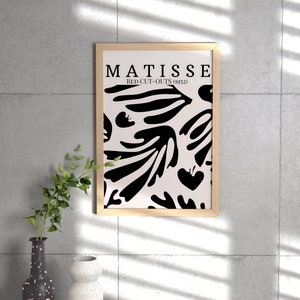 Henri Matisse Poster Red Cut-Outs Hochwertiges Poster Henri Matisse Druck Moderne Wanddekoration Matisse Kunst Bild 7