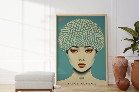 Yayoi Kusama Poster - Premium Qualität - Yayoi Kusama Druck - Japandi Poster - Kusama Wandkunst - Japanisches Poster - Yayoi Kusama Bild
