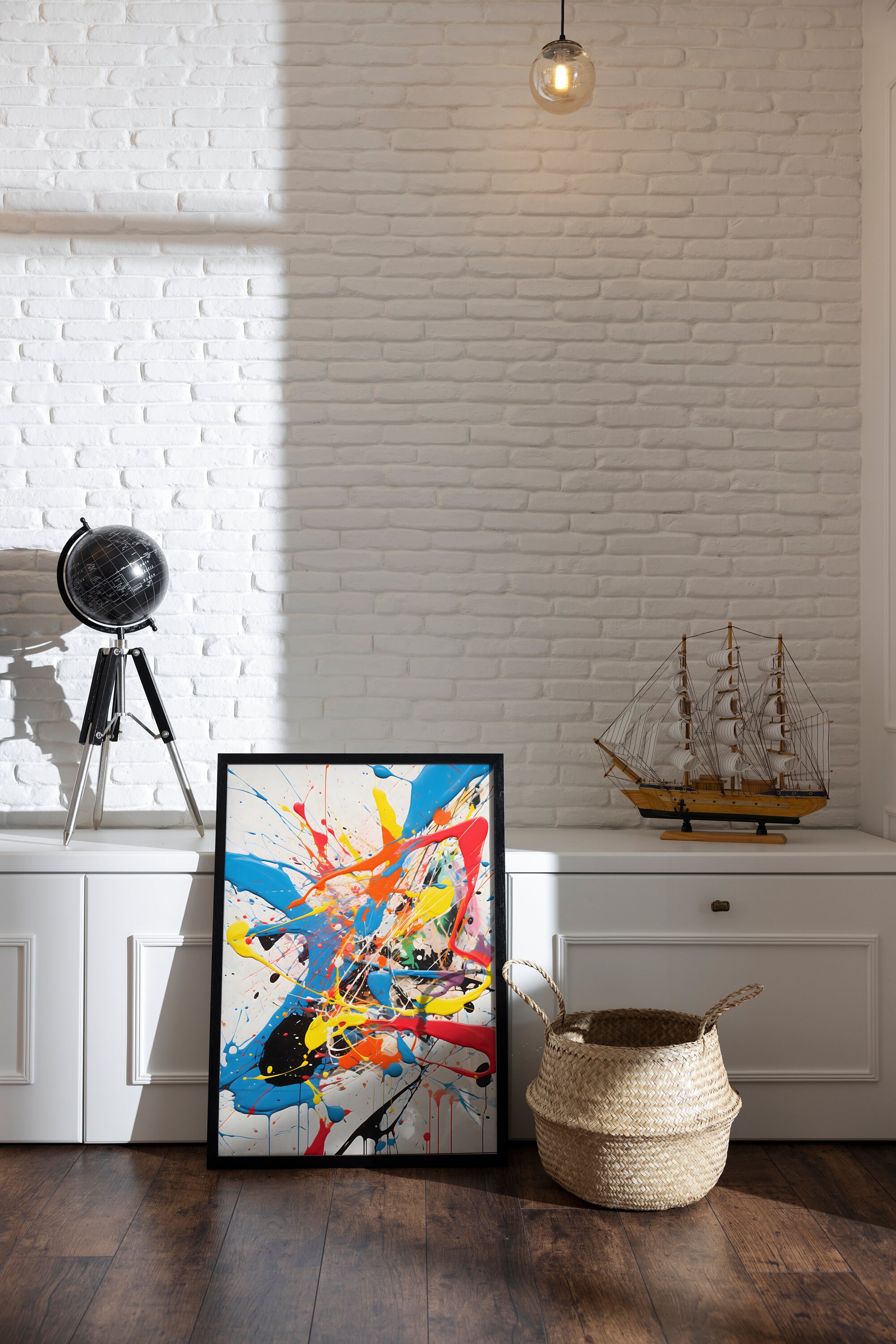 Led Zeppelin Mutterschiff Poster 30x45cm - Ungerahmte Leinwand Für Musikfans