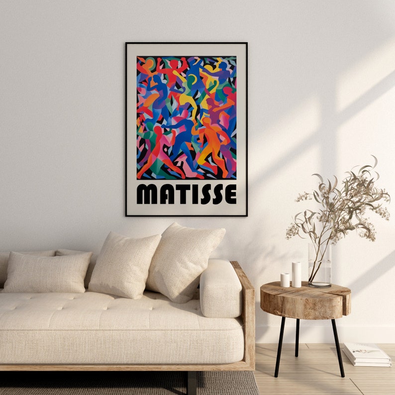 Henri Matisse Poster De Dans Hoogwaardige poster als Henri Matisse print Moderne tentoonstellingskunst in Matisse-stijl afbeelding 2