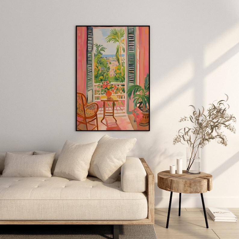 Open raam Henri Matisse print, hoge kwaliteit poster, Henri Matisse print, wand decor, Matisse kunst, Matisse stijl, Matisse afbeelding 6