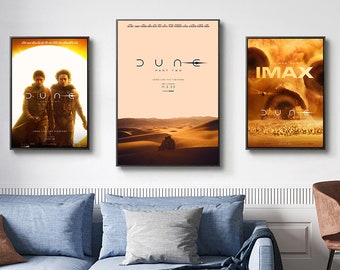 Dune: Part Two Movie Poster Collection - Authentic Film Memorabilia - High-quality Canvas Prints for Decoration