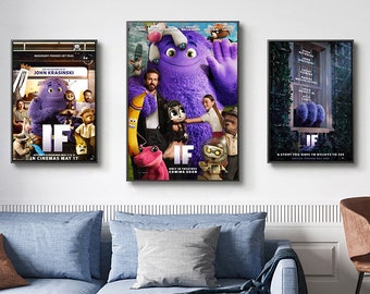 IF Imaginary Friends Movie Poster Collection - Authentic Film Memorabilia - High-quality Canvas Prints for Decoration