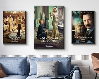 A Gentleman in Moscow Movie Poster Collection - Authentic Film Memorabilia - High-quality Canvas Prints for Decoration