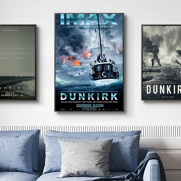 Dunkirk Movie Poster Collection - Authentic Film Memorabilia - High-quality Canvas Prints for Decoration