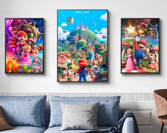 De Super Mario Bros. Movie Movie Poster Collection - Authentieke filmmemorabilia - Hoogwaardige canvasafdrukken voor decoratie