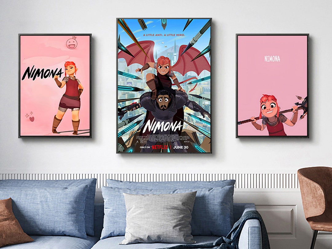 Nimona Movie Poster Series Authentic Film Memorabilia Highquality