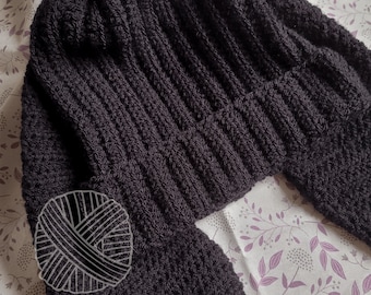 Handmade Crochet Bunny Ear Beanie Y2K Kpop NewJeans inspired Alternative