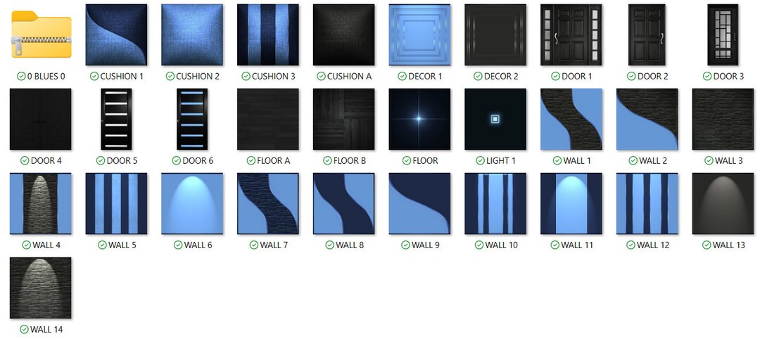 BLUE TEXTURES 1 - Etsy
