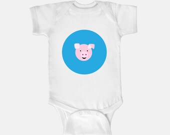 Fantastico body per neonati a maniche corte con maiale da fattoria, idee regalo per neonati, regalo per la doccia, abbigliamento per neonati, baby shower, tutina