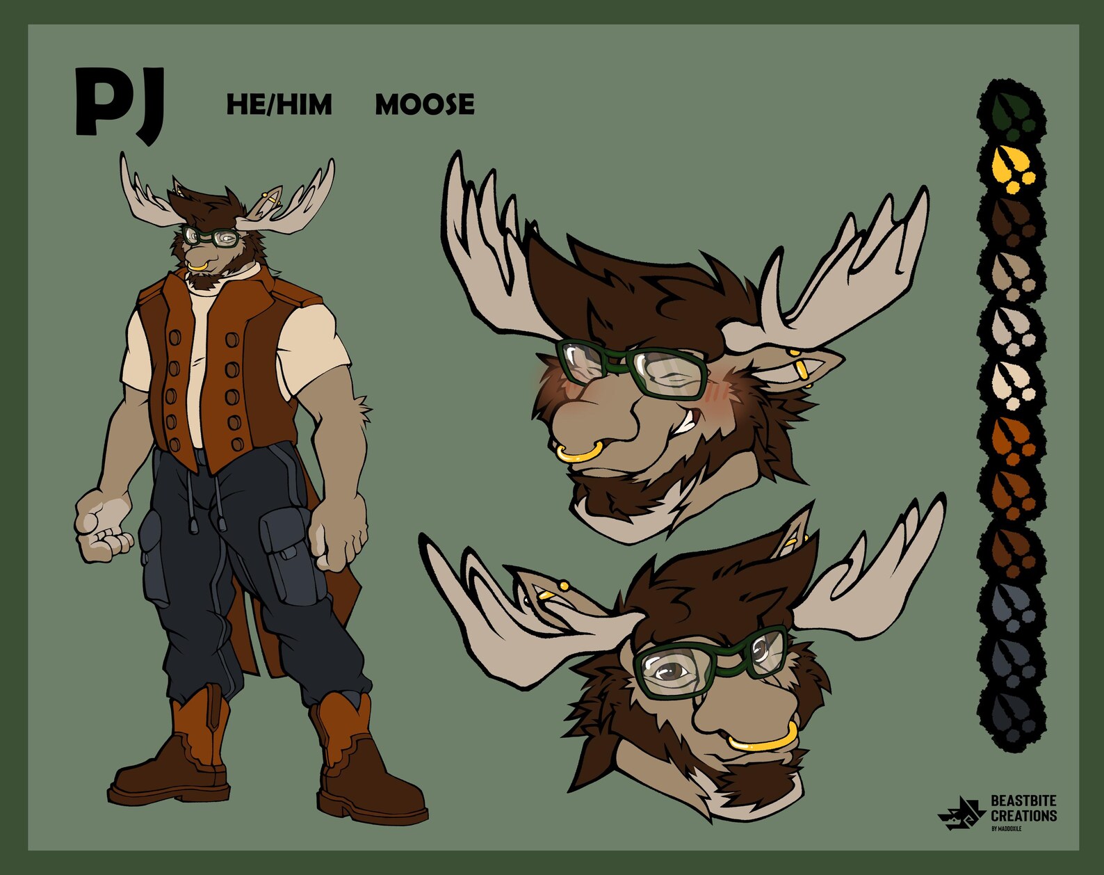 Standard Characters Standard Character Reference Sheet: Front View + Expressions - Etsy Canada