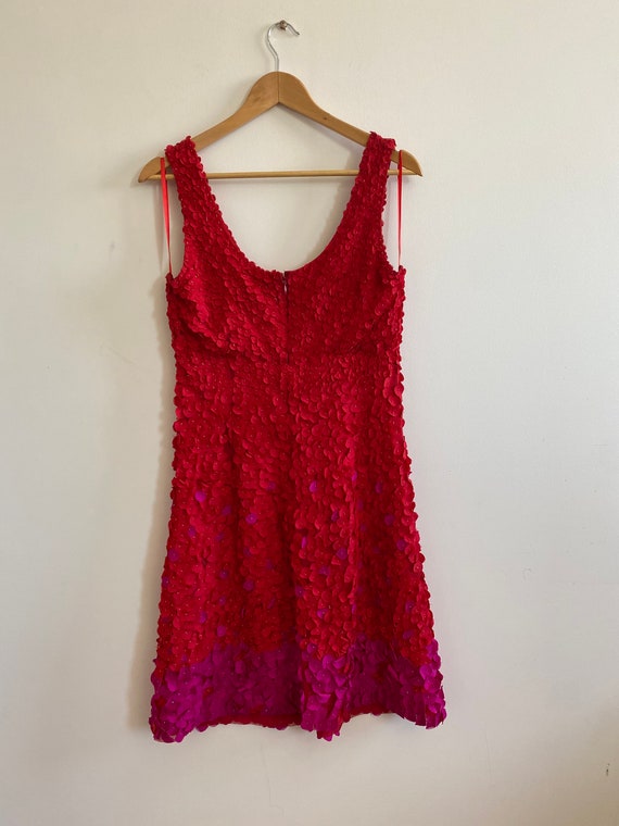 Vintage Alannah Hill Red Pink Magenta Petal Flowe… - image 6