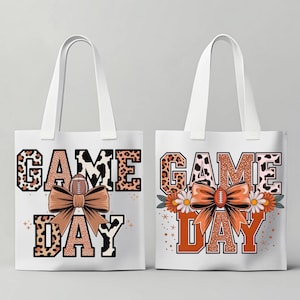 Retro Football Bow PNG: Game Day Shirt Design (Digital Download)