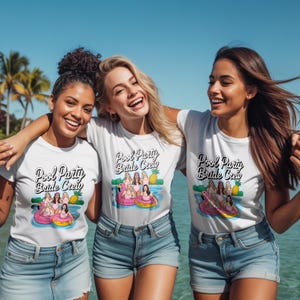 Maqueta de camiseta blanca Bella Canvas 3001: Tema de playa de verano (Descarga digital PSD y PNG)