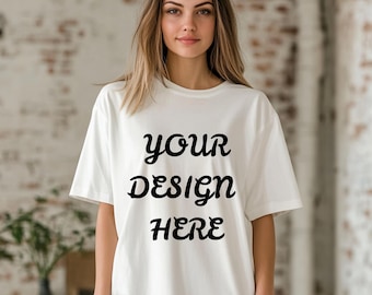 Comfort Colors 1717 T Shirt Mockup, Women Tee Mockup, Canva T Shirt Mockup, Lifestyle Shirt Mockup, JPG PNG Mockup