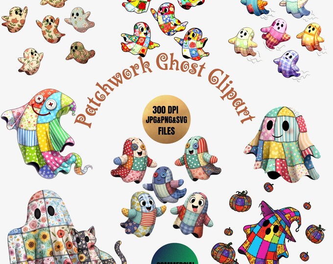 Patchwork Ghost Pattern This item is unavailable - Etsy