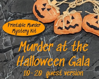 Supernatural Murder Mystery Party Game, Halloween Gala, 10-20 Player (Digital Download)