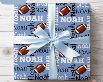 Personalized Football Wrapping Paper: Custom Sports Gift Wrap