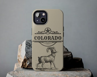 Bighorn Sheep Phone Case, Fit for iPhone 15 14 13 12 11 X 8 7, Graduation Gift, Hiker Lover Gift,  Country Christmas Gift, Gift Basket
