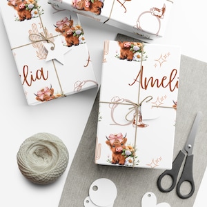 cowgirl wrapping paper
