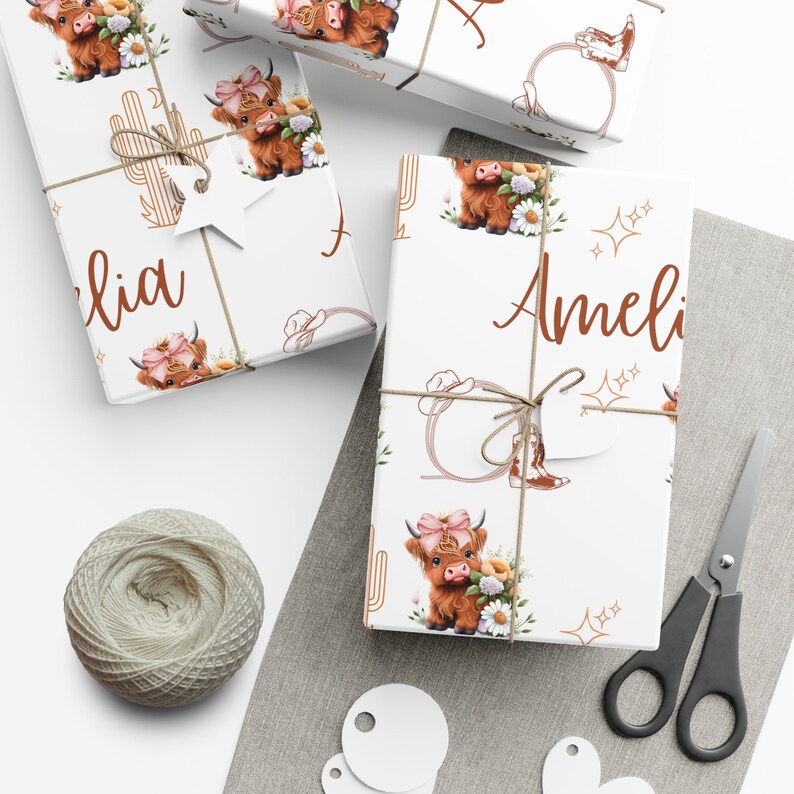 cowgirl wrapping paper