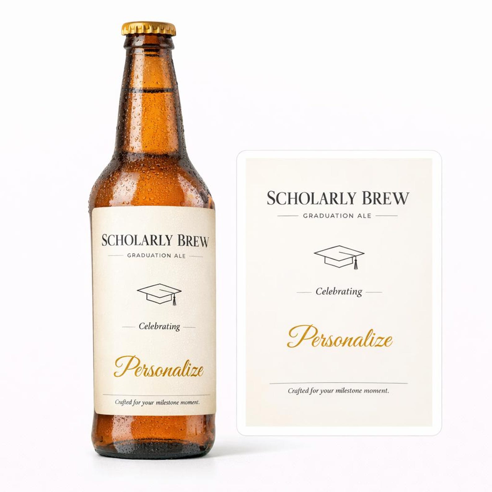 Graduation Ale Custom Beer Label Design - Etsy