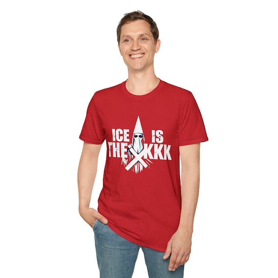 Ice is the Kkk T-shirt - Unique Graphic Tee, Protest Shirt, Anti