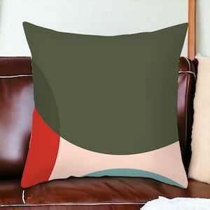 Scandinavian Decorative Pillow Cover Folk Art Nordic Design Housewarming Gift Swedish, Woodland Norwegian Decor - Summer Vibes Throw Pillow