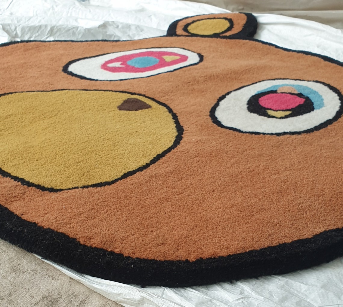 Kanye Bear Wool Rug: Hand-tufted Modern Music Decor - Etsy