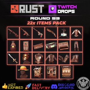 Rust Drops Round 53 | 22 Items Full Bundle | Instant delivery