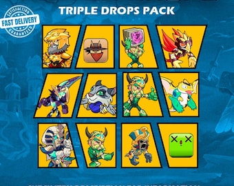 Brawlhalla 3 in 1 Pack (Skins, Emote, Title, Avatar, Emoji) 12 items | Fast Delivery