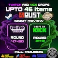 Rust Twitch Drops & Kick Drops All Rounds | Rust Game Items Skin Bundle, Fast Delivery