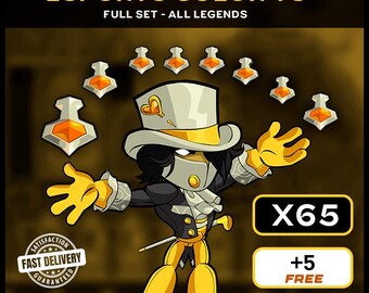 Brawlhalla - Esports V5 Full Set All Legends (65 Codes) + 5 Free Codes | Fast Delivery | Brawlhalla Codes | Pack all legends