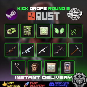 Rust Kick Drops Runda 3 Komplett Set | 15 Artiklar Omedelbar Leverans