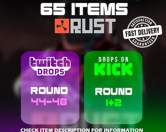 Rust Twitch & Kick Drops All Available Rounds | Fast Delivery