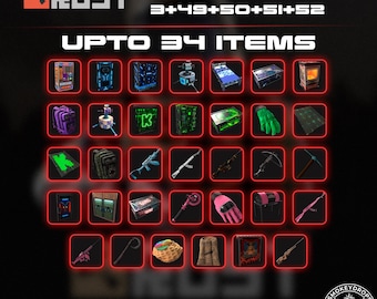 Rust Drops Mega Bundle | 34 items | Rounds 49-52 + Kick 3 | Fast Delivery