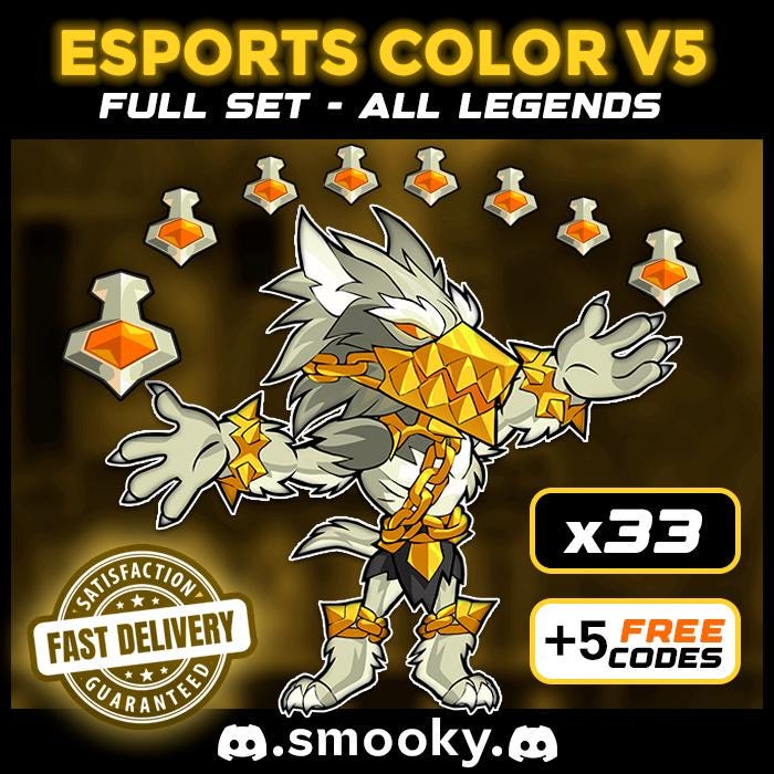 Brawlhalla – V5 33x Codes + 3 Free Bonus | Half Legends Pack | Instant delivery