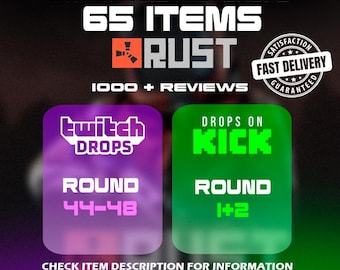 Rust Twitch & Kick Drops: Todas las rondas disponibles | Entrega rápida