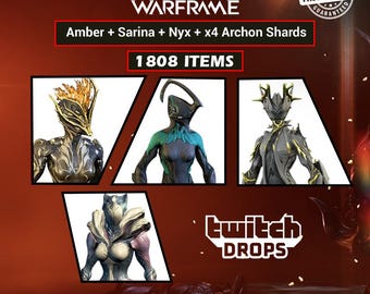 Warframe Amber + Sarina + Nyx + 7 Archon Shards + 25 Formas + 30 Mods (2004) Items | Fast Delivery