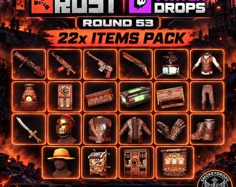 Rust Drops Round 53 | 22 Items Full Bundle | Instant delivery