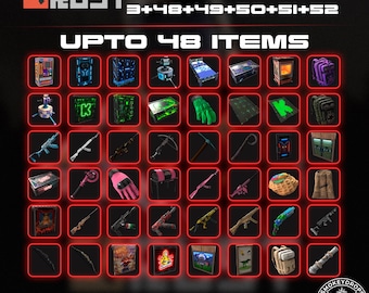 Rust Drops Mega Bundle | 48 items | Rounds 48-52 + Kick 3 | Fast Delivery